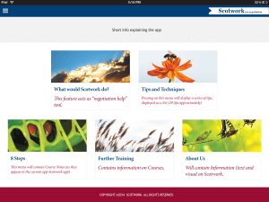 Scotwork iPad App Home Page